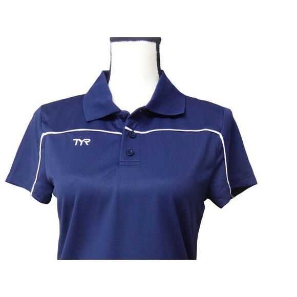 TYR FEMALE TECH POLO, Navy, S - Picture 3 of 8
